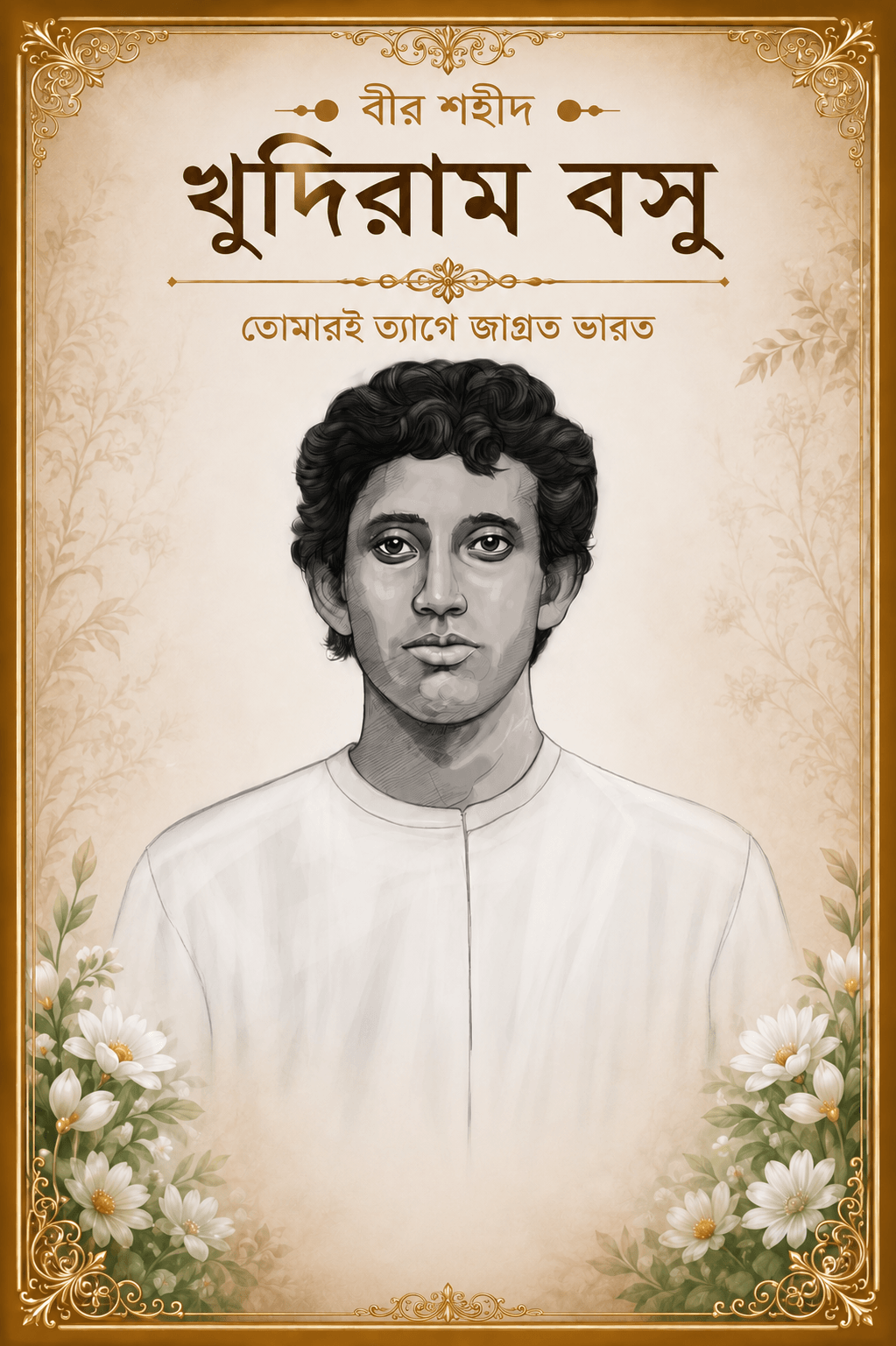 শহীদ ক্ষুদিরাম বসুর প্রতিকৃতি